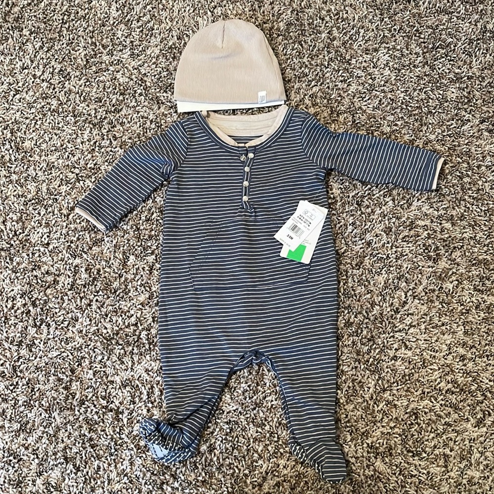 Brand new Baby footed onesie